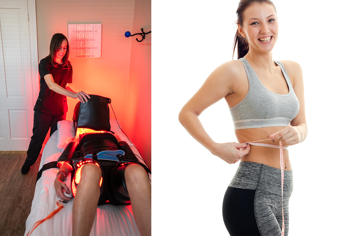 Red light therapy for toning and body contouring